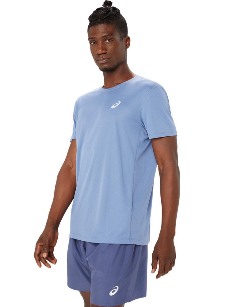 Футболка мужская Asics CORE SS TOP синяя 2011C341-404 изображение 4