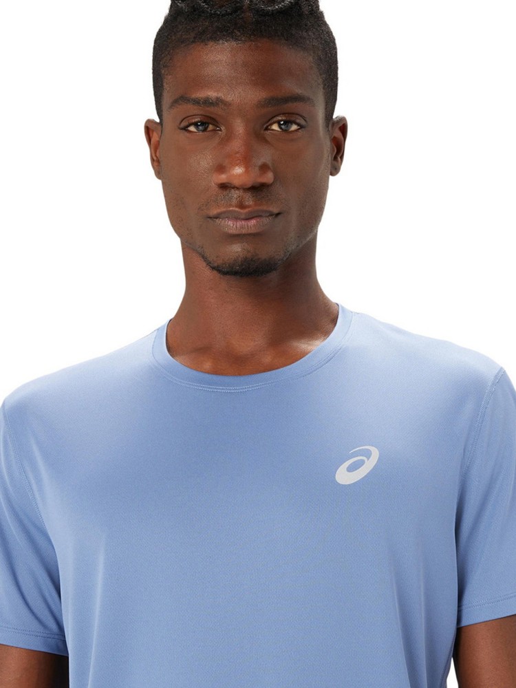 Футболка мужская Asics CORE SS TOP синяя 2011C341-404 изображение 5