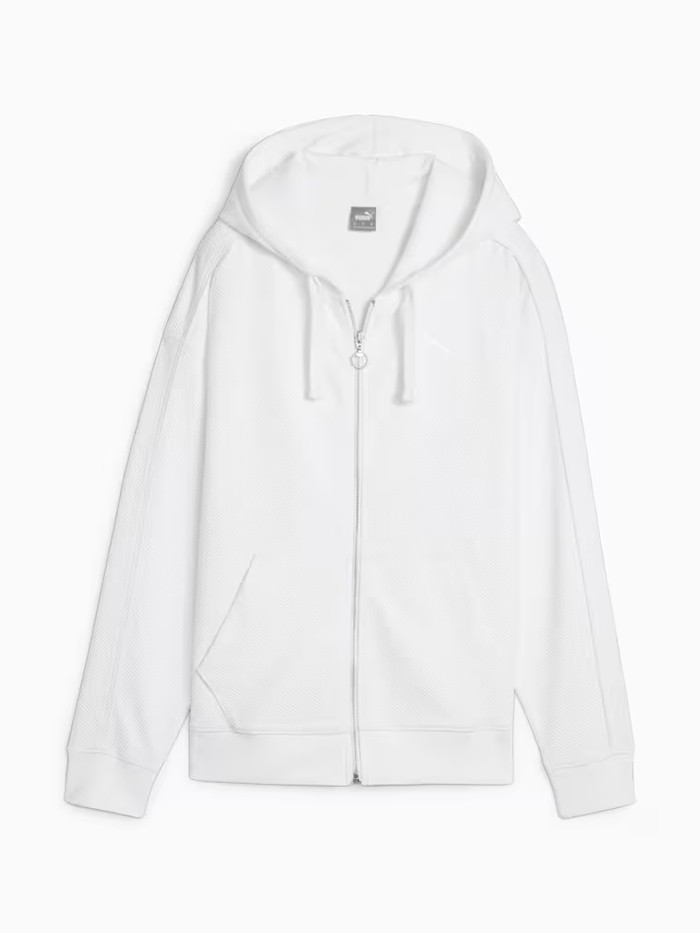 Толстовка женская Puma HER Full-Zip Hoodie белая 67788202 изображение 2