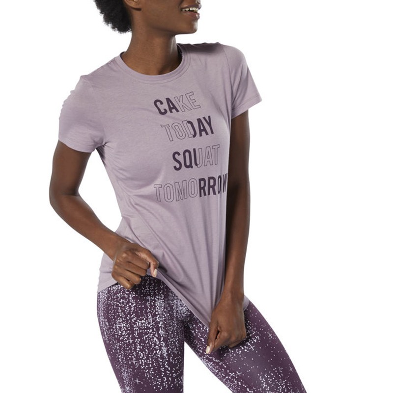 Футболка жіноча Reebok Cake Today фіолетова DU4667 изображение 2