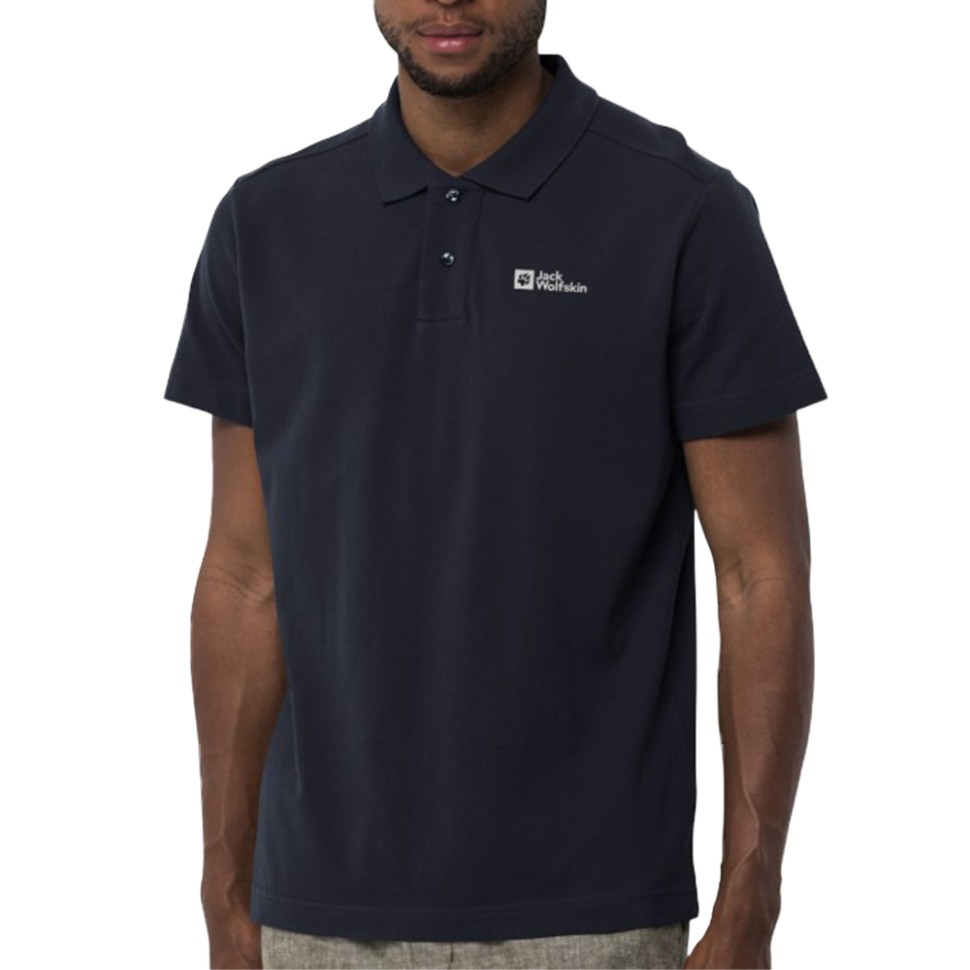 Поло чоловіче Jack Wolfskin ESSENTIAL POLO M темно-синє 1809301-1033 изображение 1