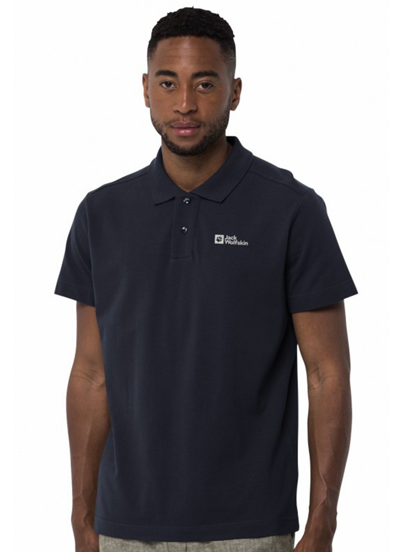 Поло чоловіче Jack Wolfskin ESSENTIAL POLO M темно-синє 1809301-1033 изображение 2