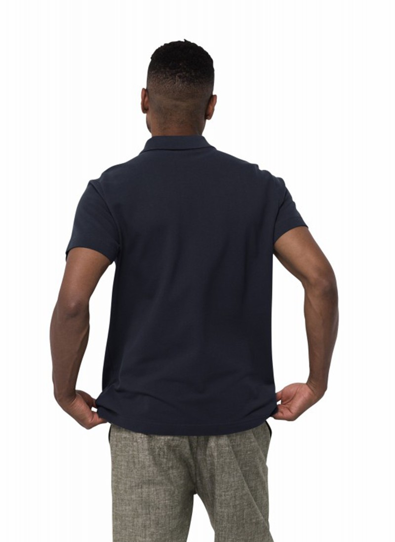 Поло чоловіче Jack Wolfskin ESSENTIAL POLO M темно-синє 1809301-1033 изображение 3