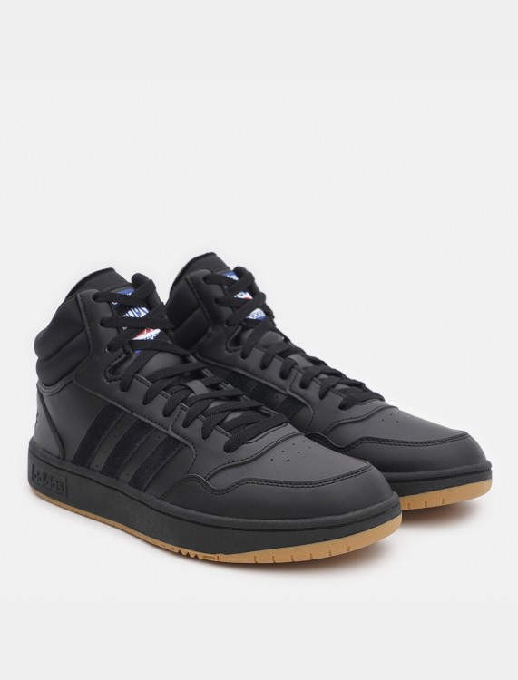 Кросівки чоловічі Adidas HOOPS 3.0 MID чорні GY4745 изображение 3