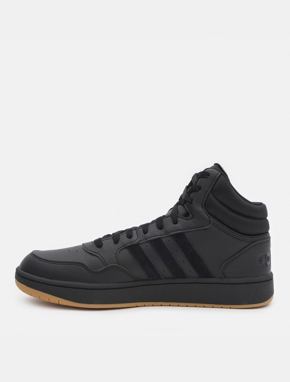 Кросівки чоловічі Adidas HOOPS 3.0 MID чорні GY4745 изображение 4