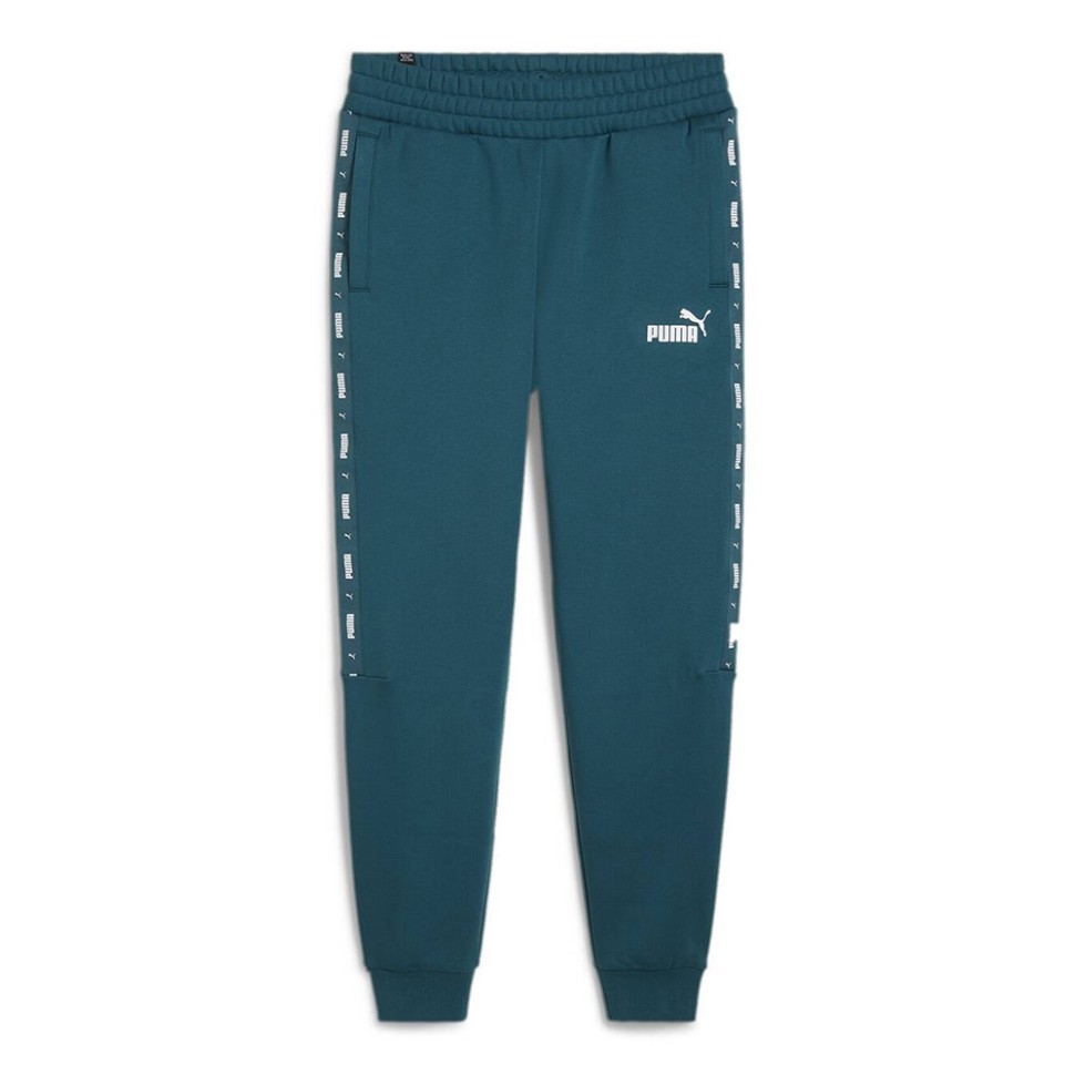 Штани чоловічі Puma ESS+ Tape Sweatpants FL cl зелені 84904208 — фото 1