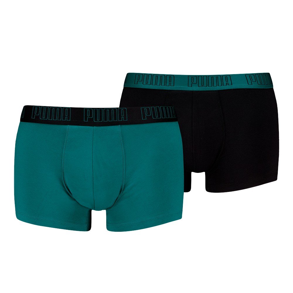Боксеры мужские Puma PUMA MEN EVERYDAY TRUNK 2P зеленые 93832114