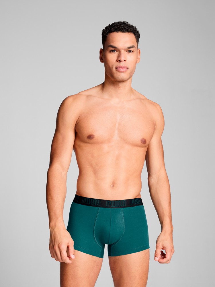 Нижнее белье мужское Puma PUMA MEN EVERYDAY TRUNK 2P зеленое 93832114 изображение 4