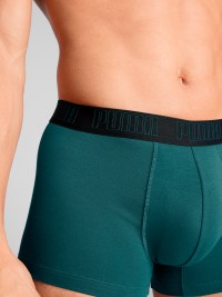 Нижнее белье мужское Puma PUMA MEN EVERYDAY TRUNK 2P зеленое 93832114 изображение 6