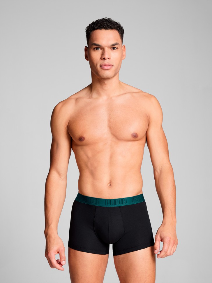 Нижнее белье мужское Puma PUMA MEN EVERYDAY TRUNK 2P зеленое 93832114 изображение 7