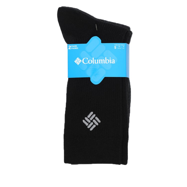 Носки Columbia Ribbed crew DC черные S7019481-BLKGREY