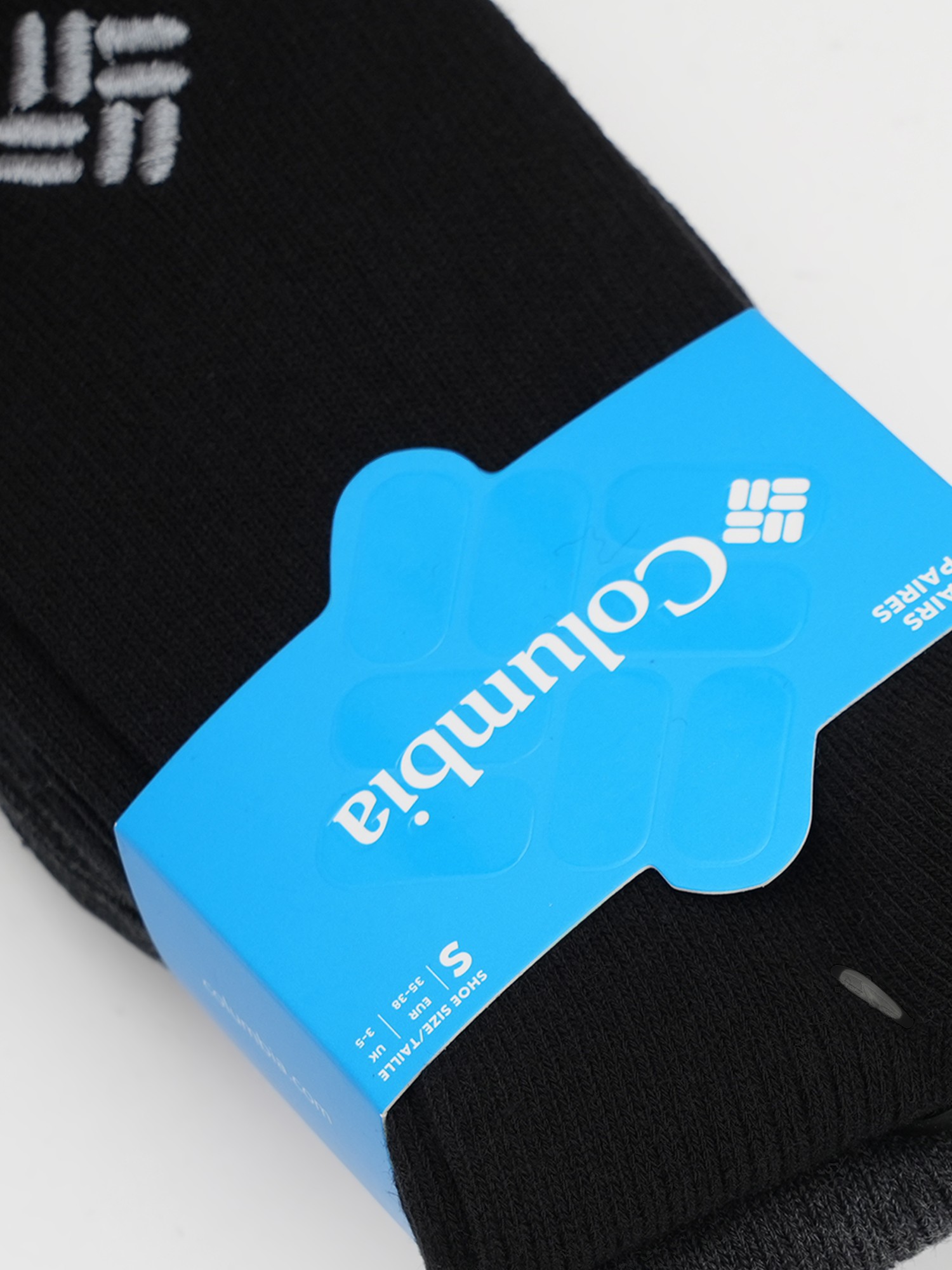 Шкарпетки Columbia Ribbed crew DC чорні S7019481-BLKGREY изображение 4