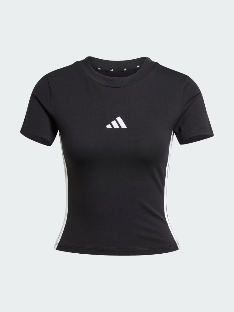 Футболка жіноча Adidas W 3S SJ BABY T чорна JC8325 изображение 7