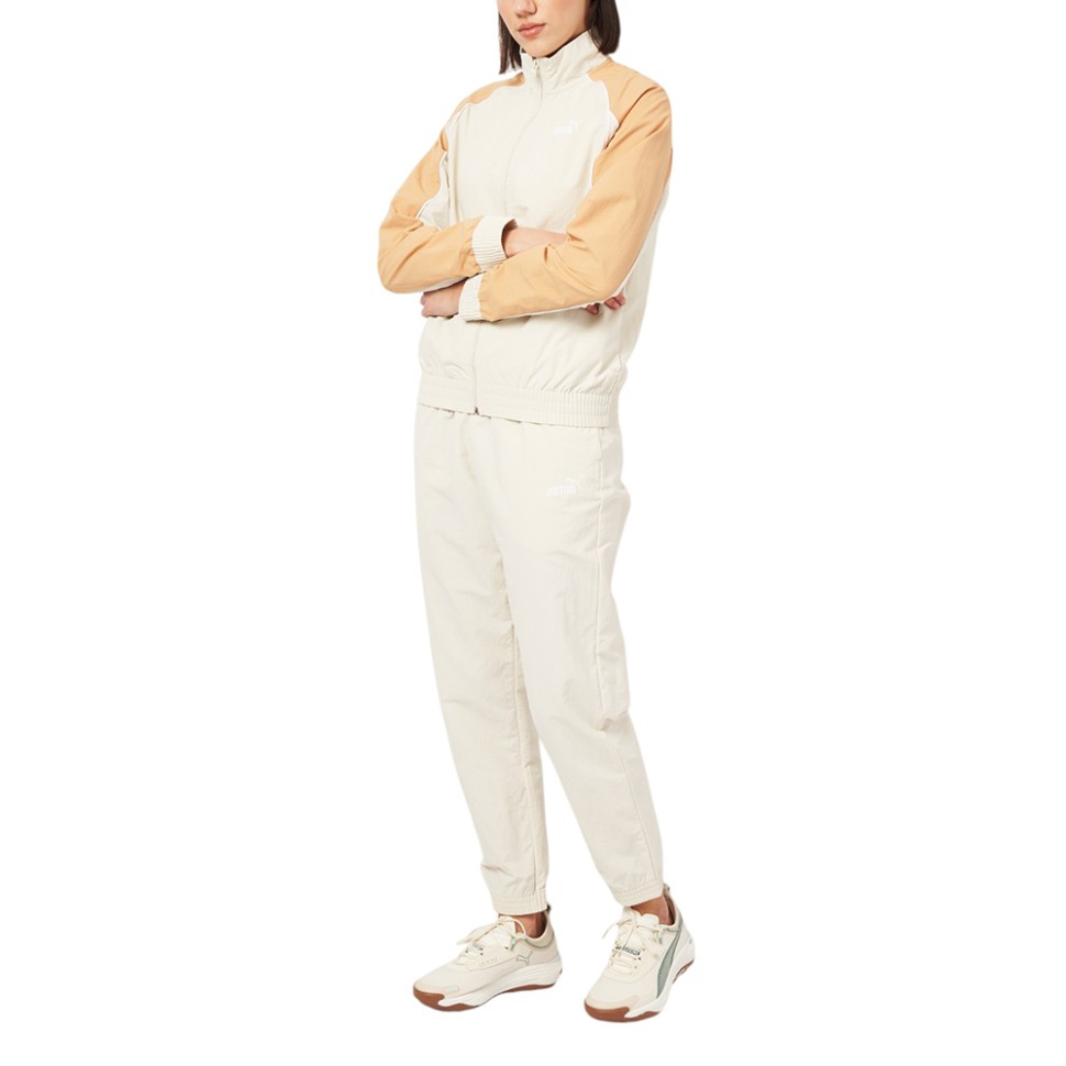 Костюм жіночий Puma Woven Tracksuit бежевий 68508087 — фото 1