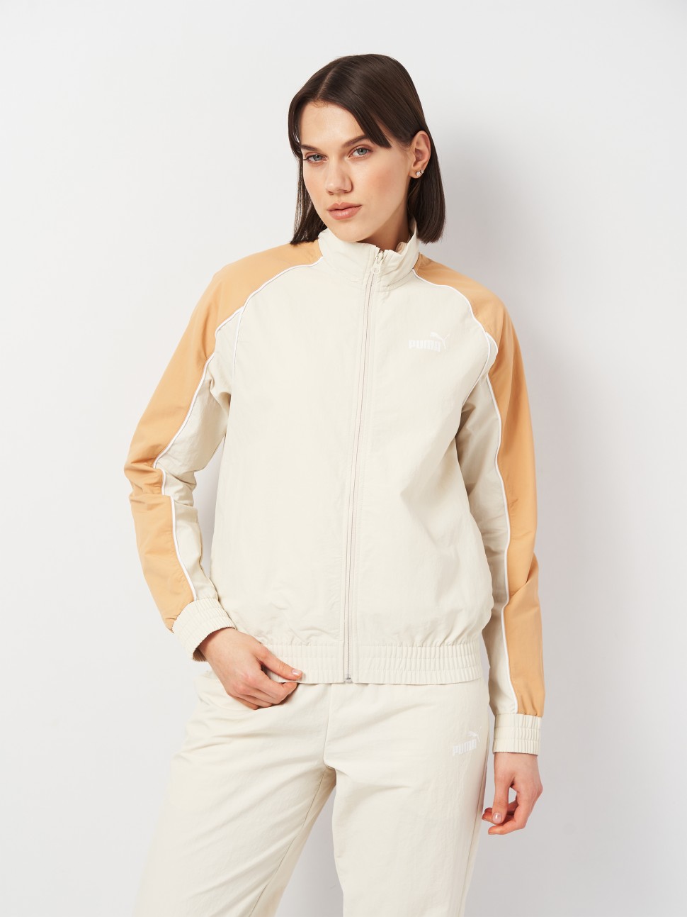 Костюм жіночий Puma Woven Tracksuit бежевий 68508087 — фото 4