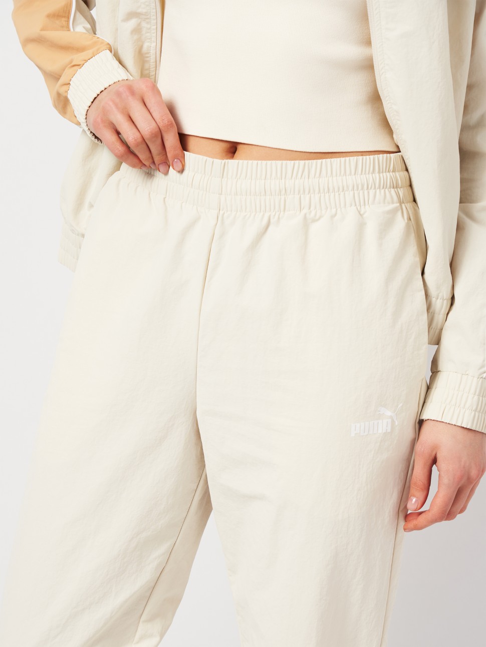 Костюм жіночий Puma Woven Tracksuit бежевий 68508087 — фото 7