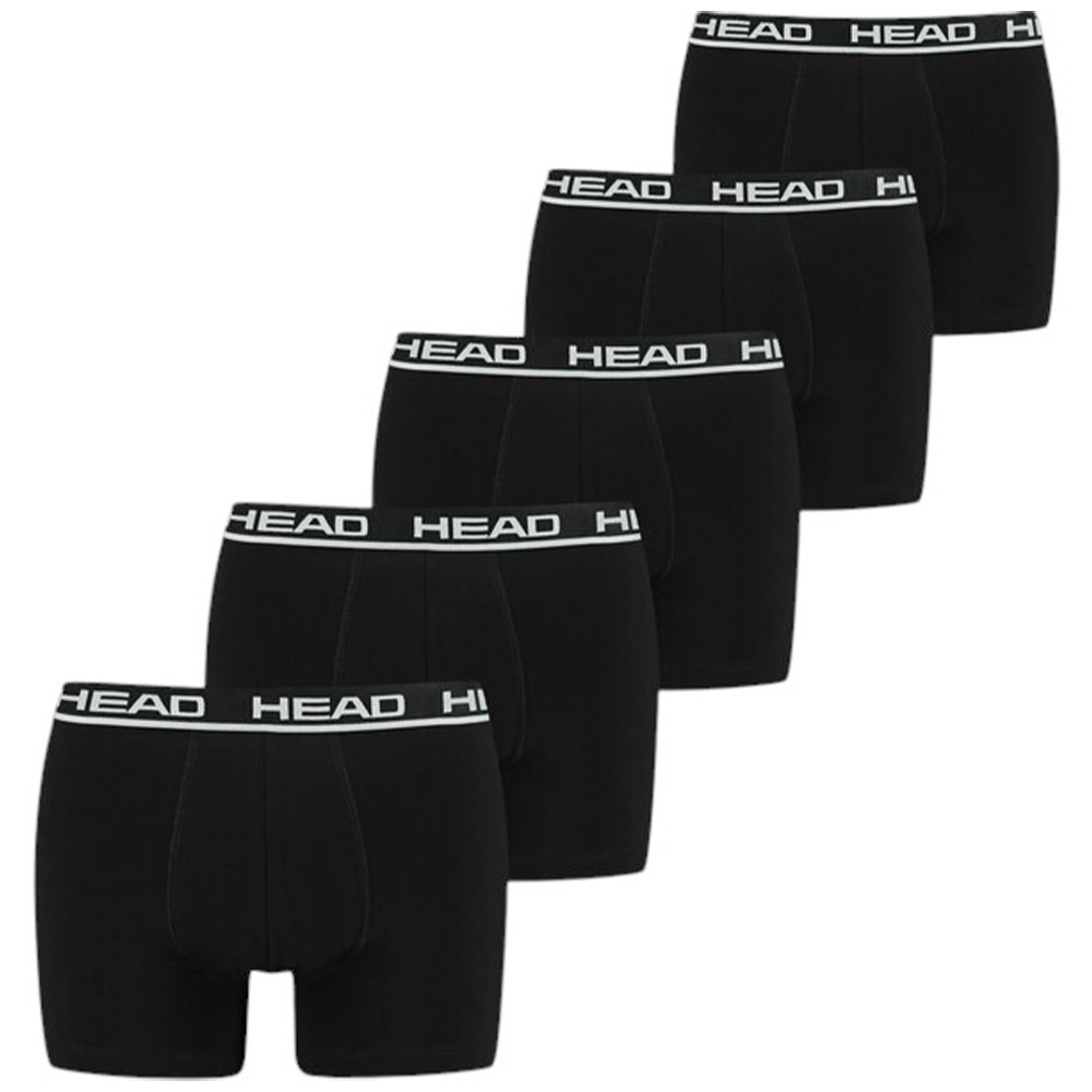 Боксеры мужские HEAD BASIC BOXER 5P ECOM черные 701203974010