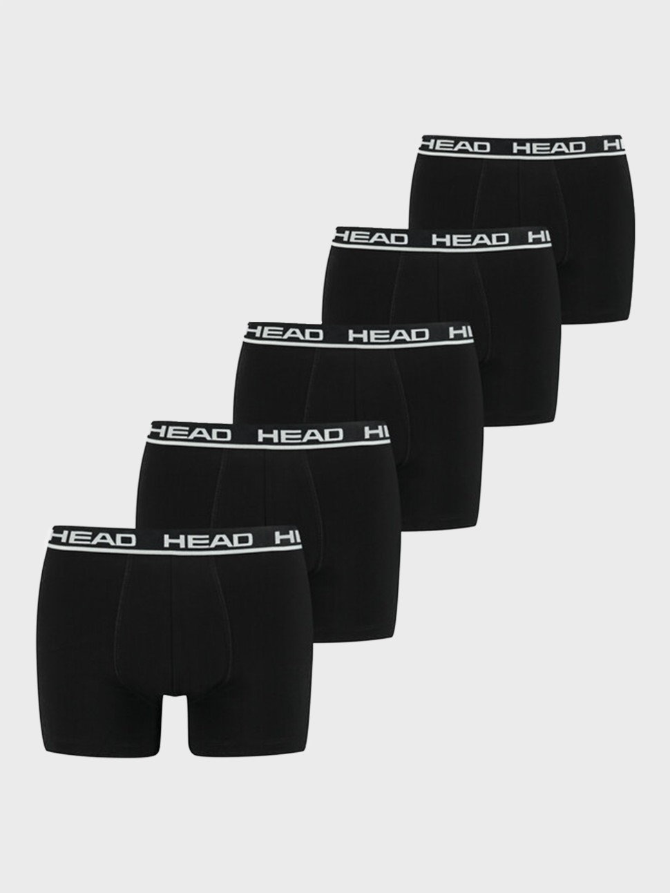 Боксери чоловічі HEAD BASIC BOXER 5P ECOM чорні 701203974010 — фото 2