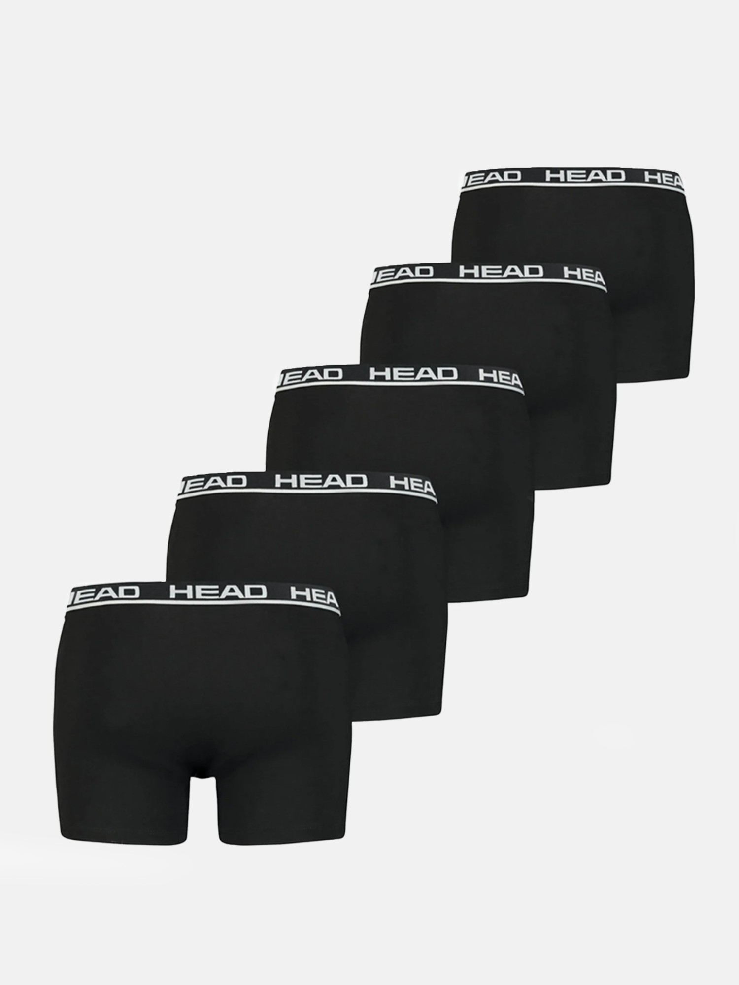Боксери чоловічі HEAD BASIC BOXER 5P ECOM чорні 701203974010 изображение 3