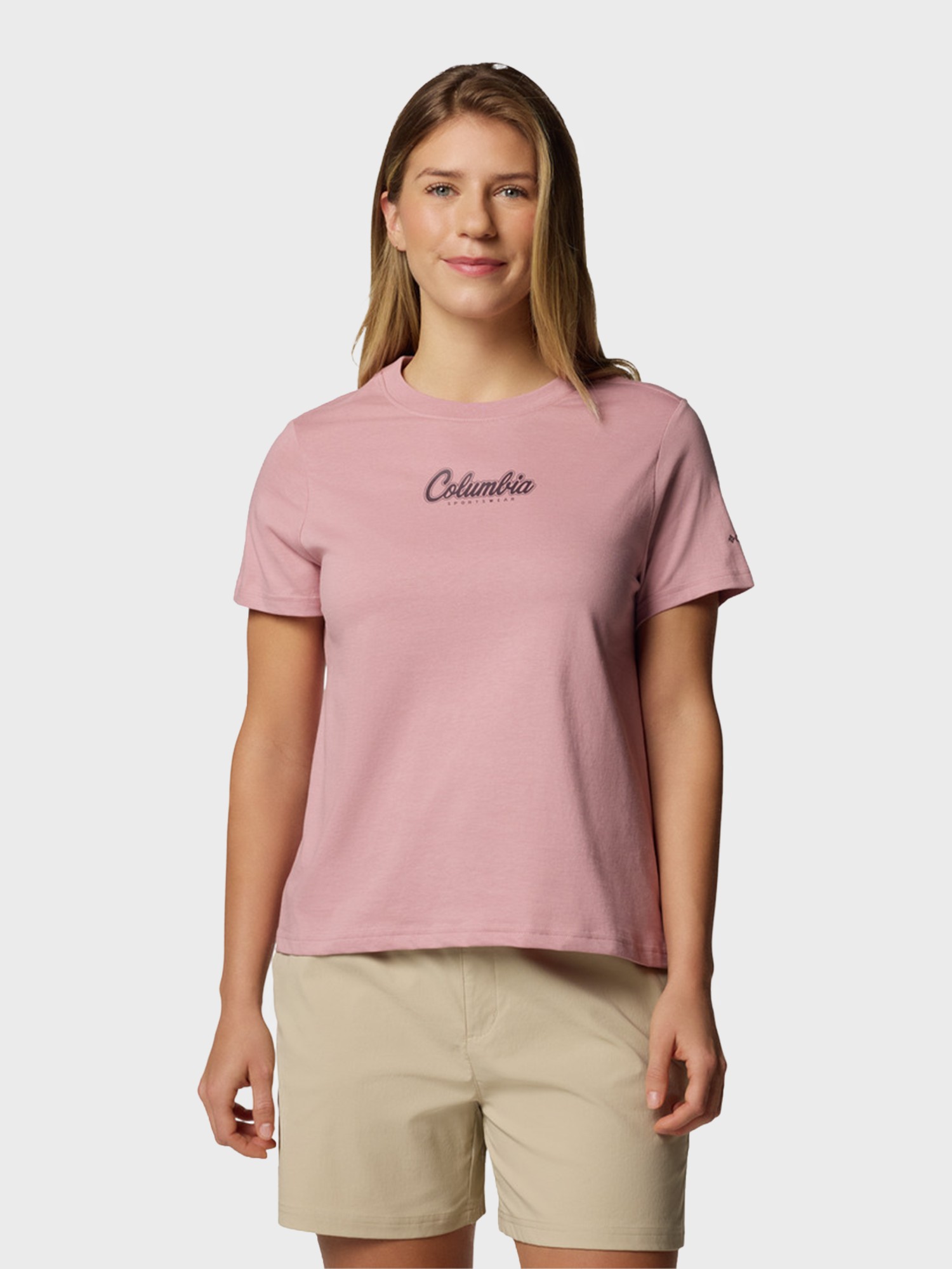Футболка женская Columbia Rolling Bend™ Graphic SS розовая 2120021-659 изображение 2