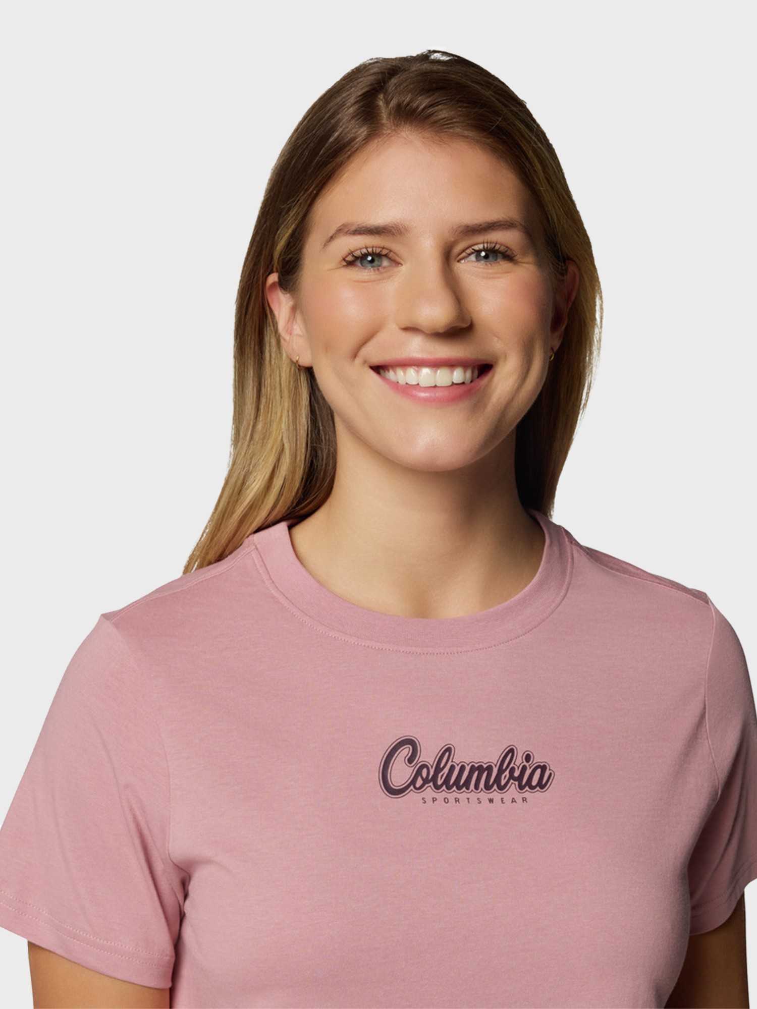 Футболка женская Columbia Rolling Bend™ Graphic SS розовая 2120021-659 изображение 5