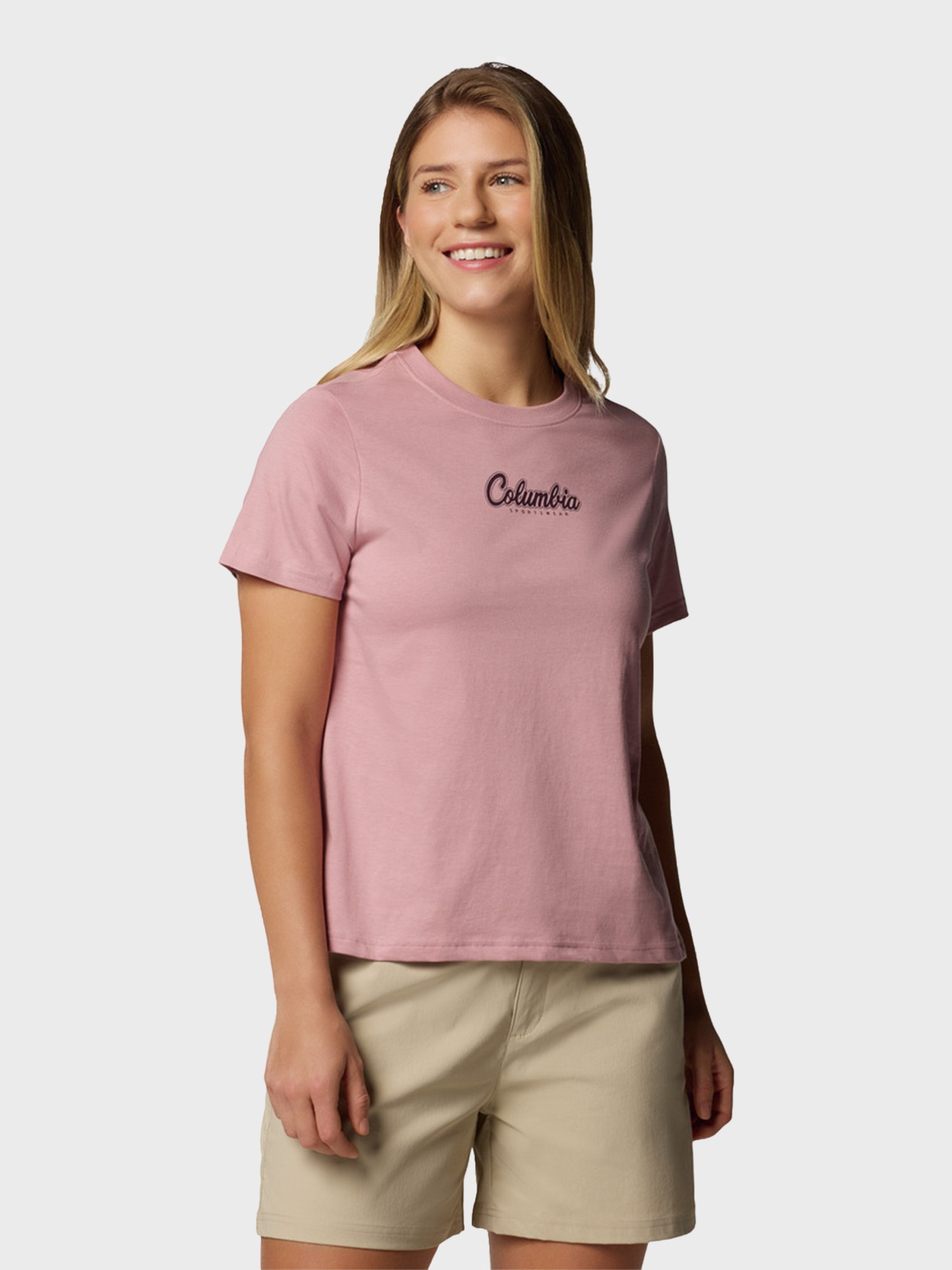 Футболка женская Columbia Rolling Bend™ Graphic SS розовая 2120021-659 изображение 6