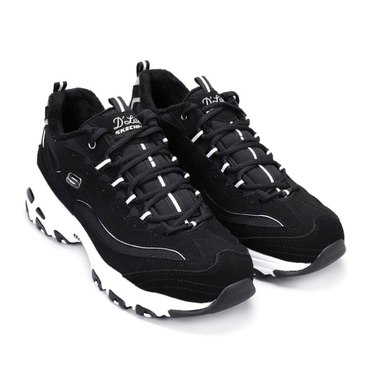 Ботинки женские Skechers D’lites Freeze Talk
 черные 66666125 BLK изображение 3