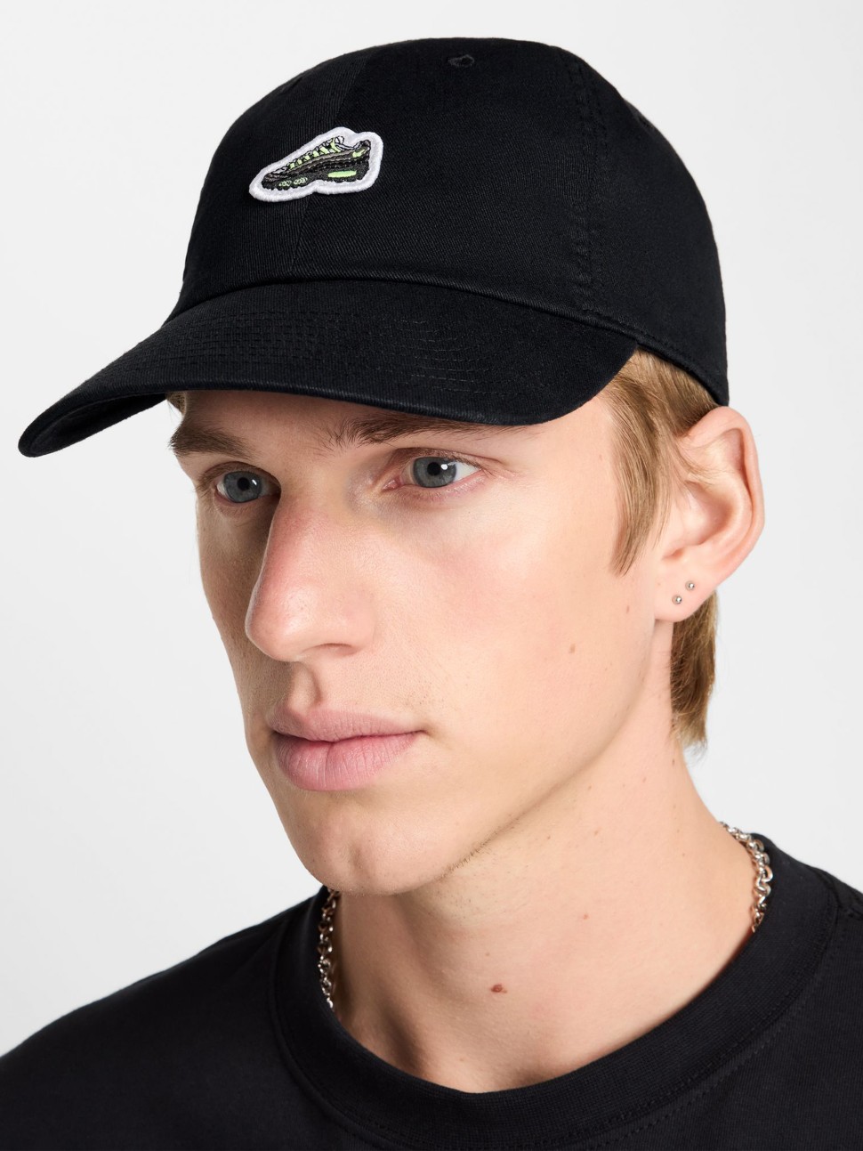 Бейсболка Nike U NK CLUB CAP U CB AM95 PTCH L чорна HJ6984-010 — фото 2