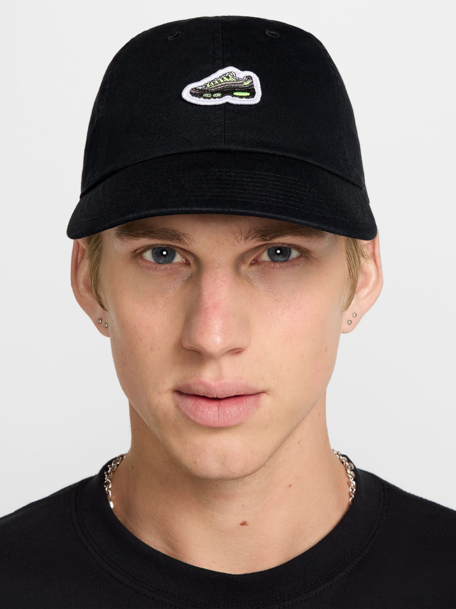 Бейсболка  Nike U NK CLUB CAP U CB AM95 PTCH L черная HJ6984-010 изображение 4