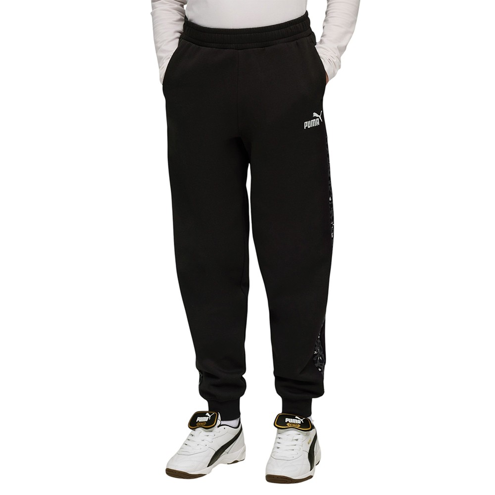 Брюки детские Puma ESS GRAPHIC Animal High-Waist Sweatpants FL черные 68876001