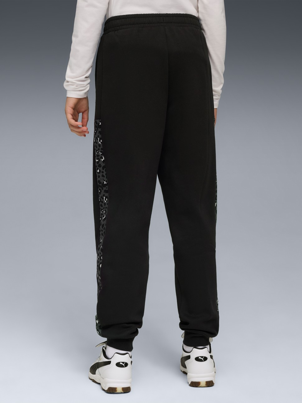 Штани дитячі Puma ESS GRAPHIC Animal High-Waist Sweatpants FL чорні 68876001 — фото 3