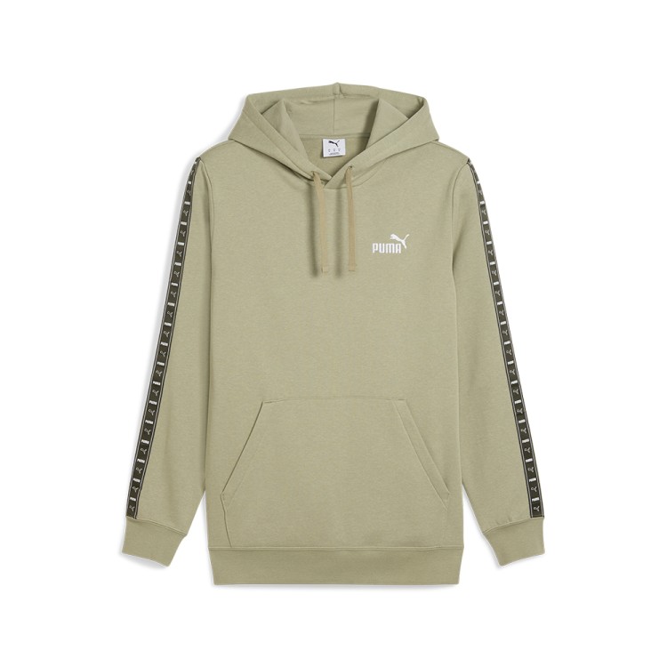 Толстовка мужская Puma ESS TAPE Hoodie оливковая 68467582