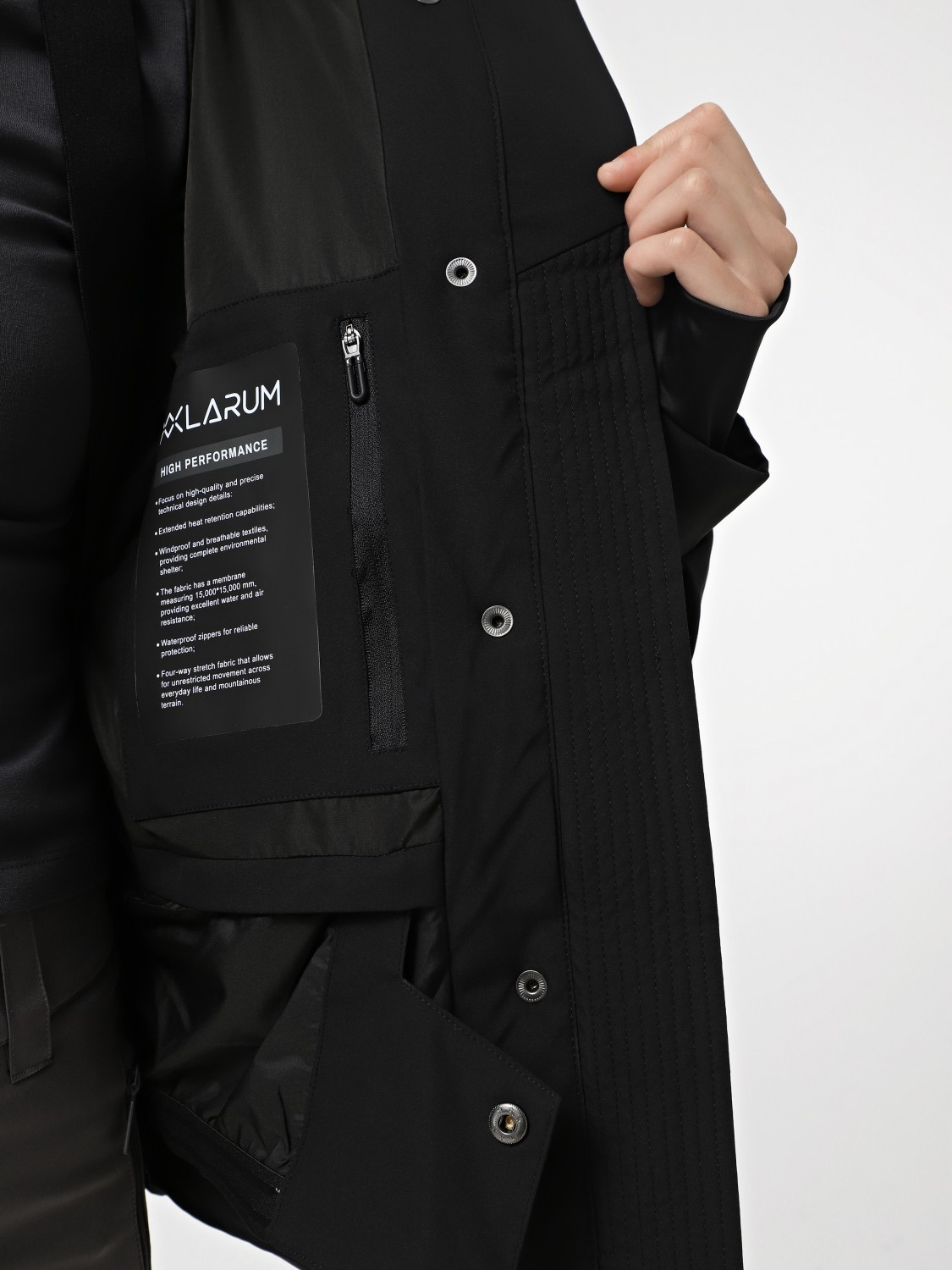 Куртка женская Larum Slicker черная 302519-010 изображение 4