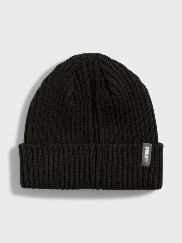 Шапка детская Puma CLASSIC Low Crown Beanie Jr черная 02655901 изображение 3