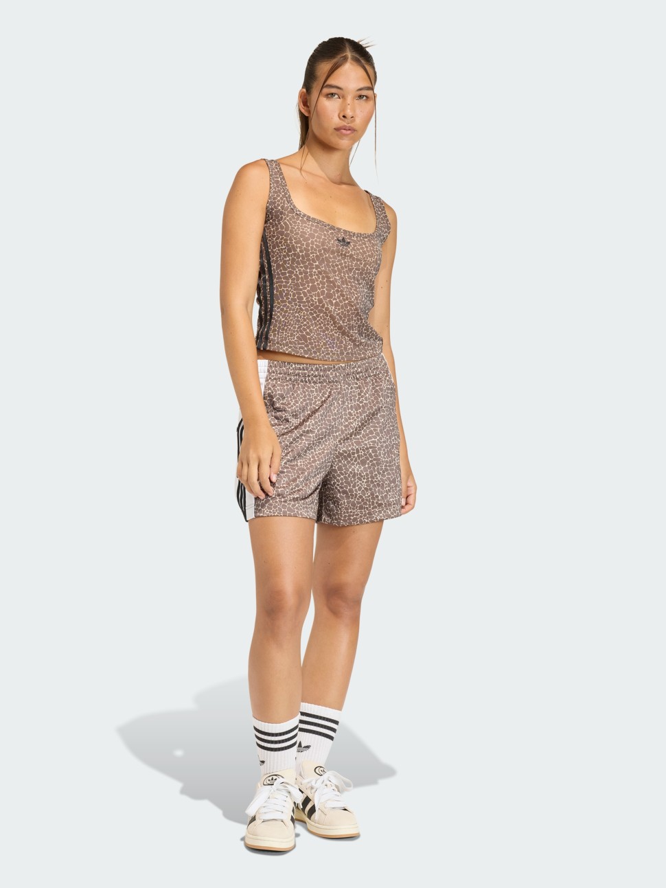 Шорти жіночі Adidas AOP ADiBREAK SH бежеві KD8821 — фото 6