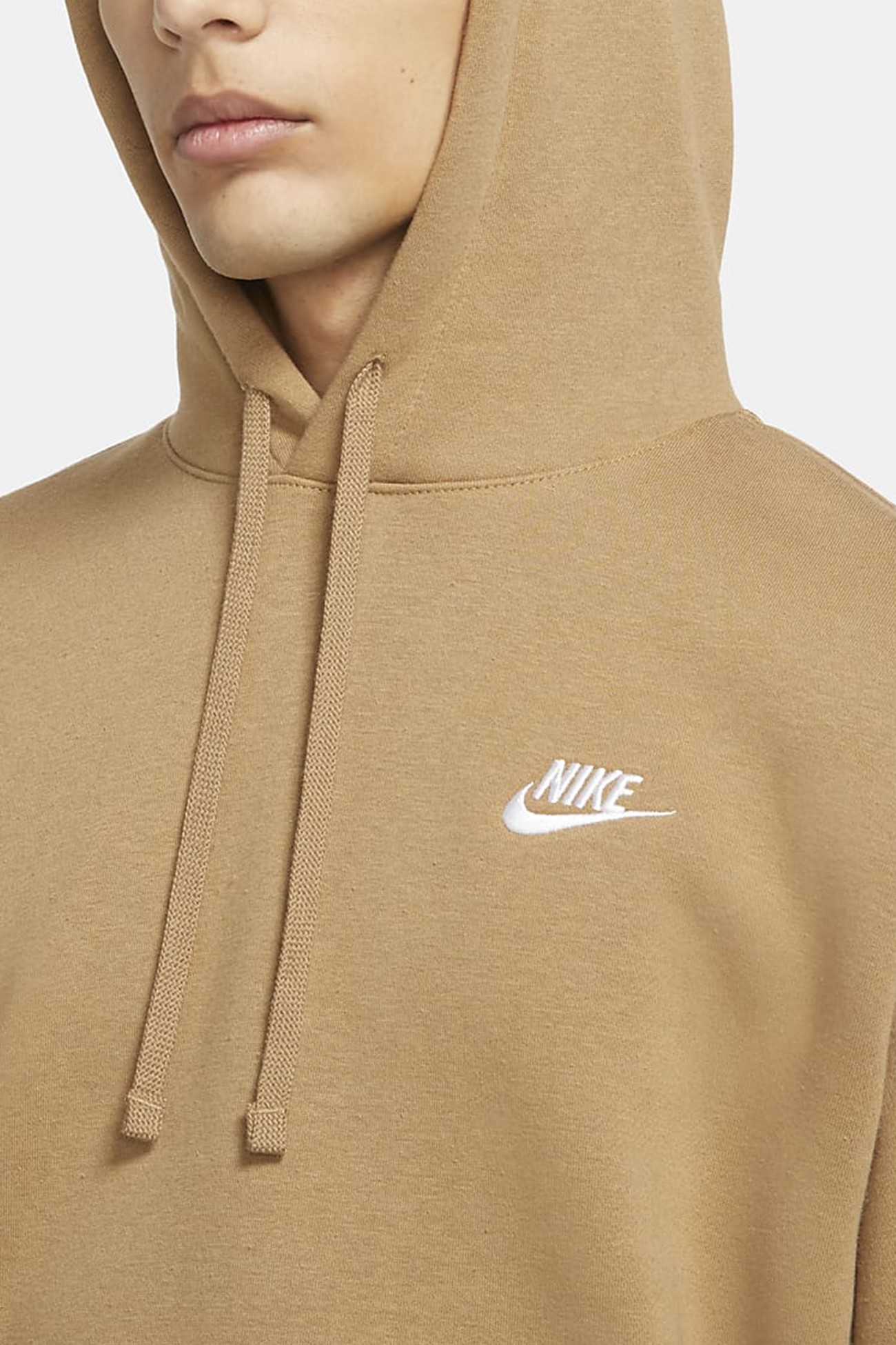 Толстовка мужская Nike M Nsw Club Hoodie Po Bb бежевая BV2654-258 изображение 2