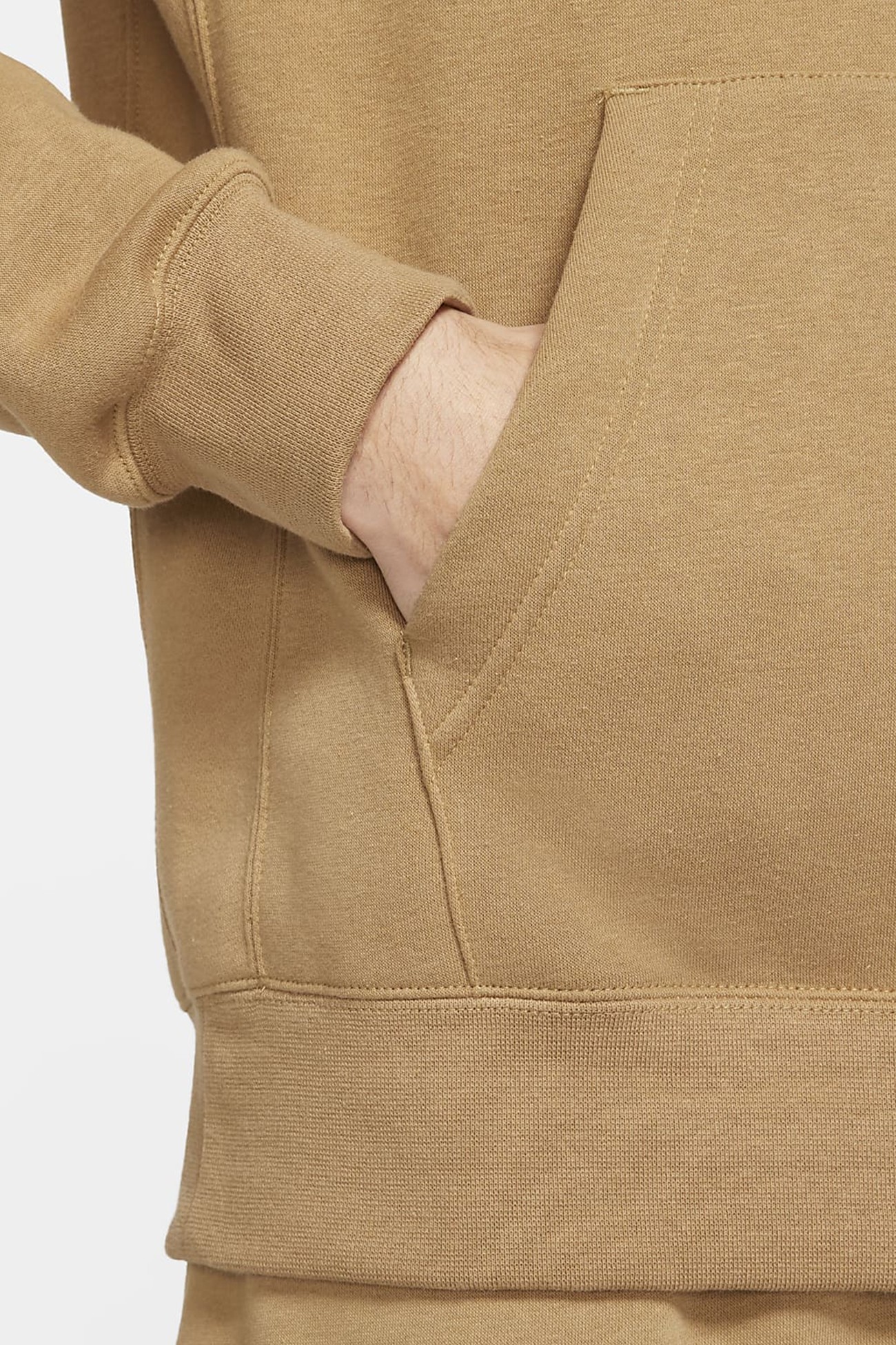 Толстовка мужская Nike M Nsw Club Hoodie Po Bb бежевая BV2654-258 изображение 3