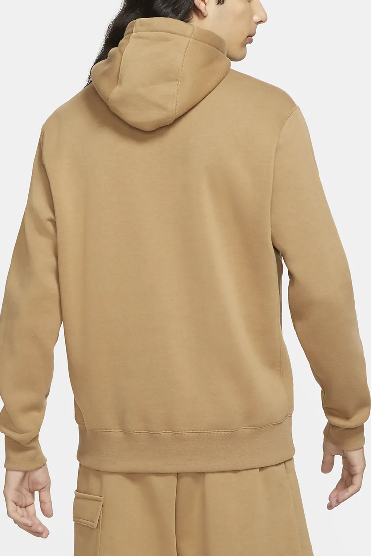 Толстовка мужская Nike M Nsw Club Hoodie Po Bb бежевая BV2654-258 изображение 5