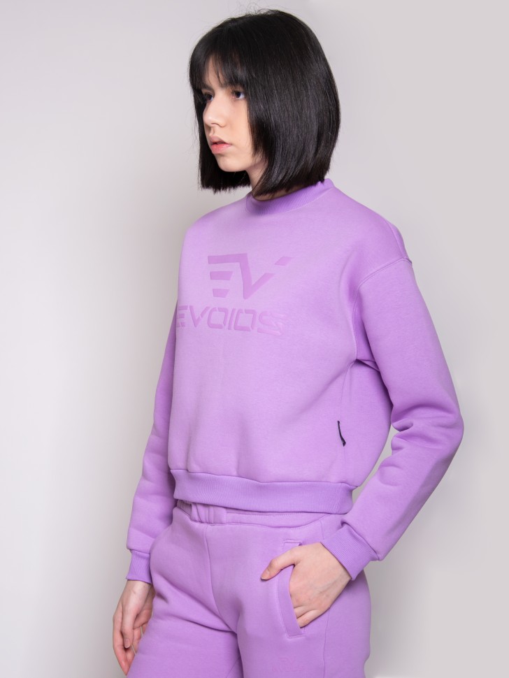Толстовка жіноча Evoids Ofelia бузкова 482205-500  изображение 3
