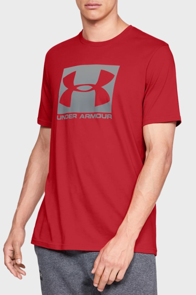 Футболка чоловіча Under Armour Ua Boxed Sportstyle Ss червона 1329581-600 изображение 2