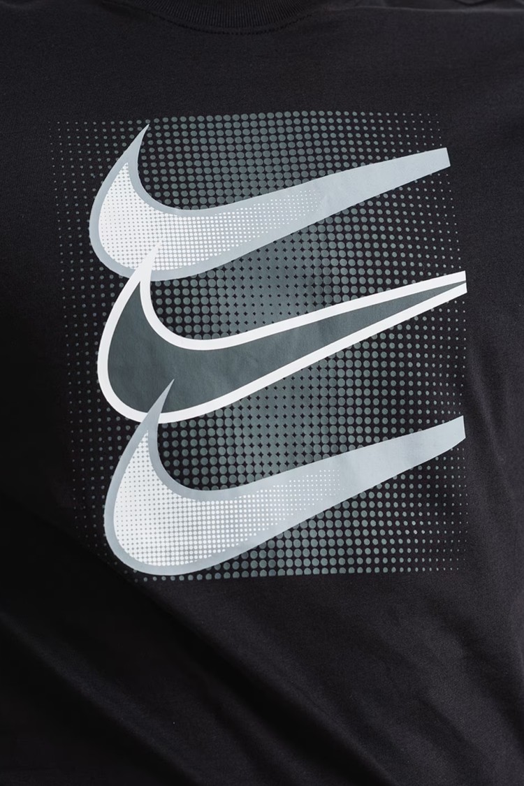 Футболка чоловіча Nike M NSW TEE 12MO SWOOSH чорна DZ5173-010 изображение 3