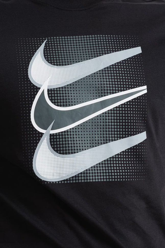 Футболка чоловіча Nike M NSW TEE 12MO SWOOSH чорна DZ5173-010 изображение 3