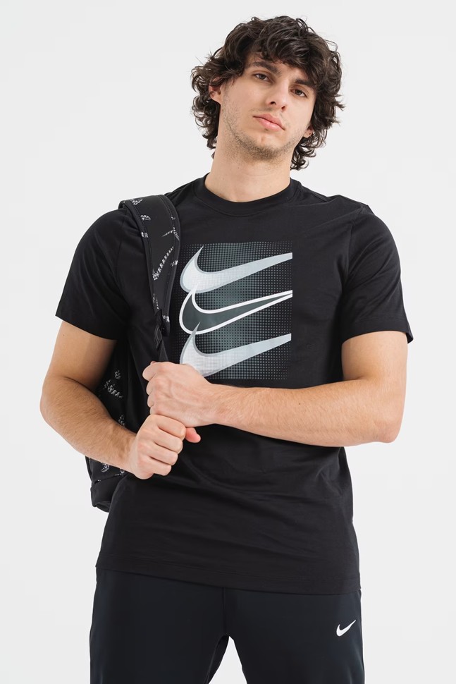 Футболка чоловіча Nike M NSW TEE 12MO SWOOSH чорна DZ5173-010 изображение 4