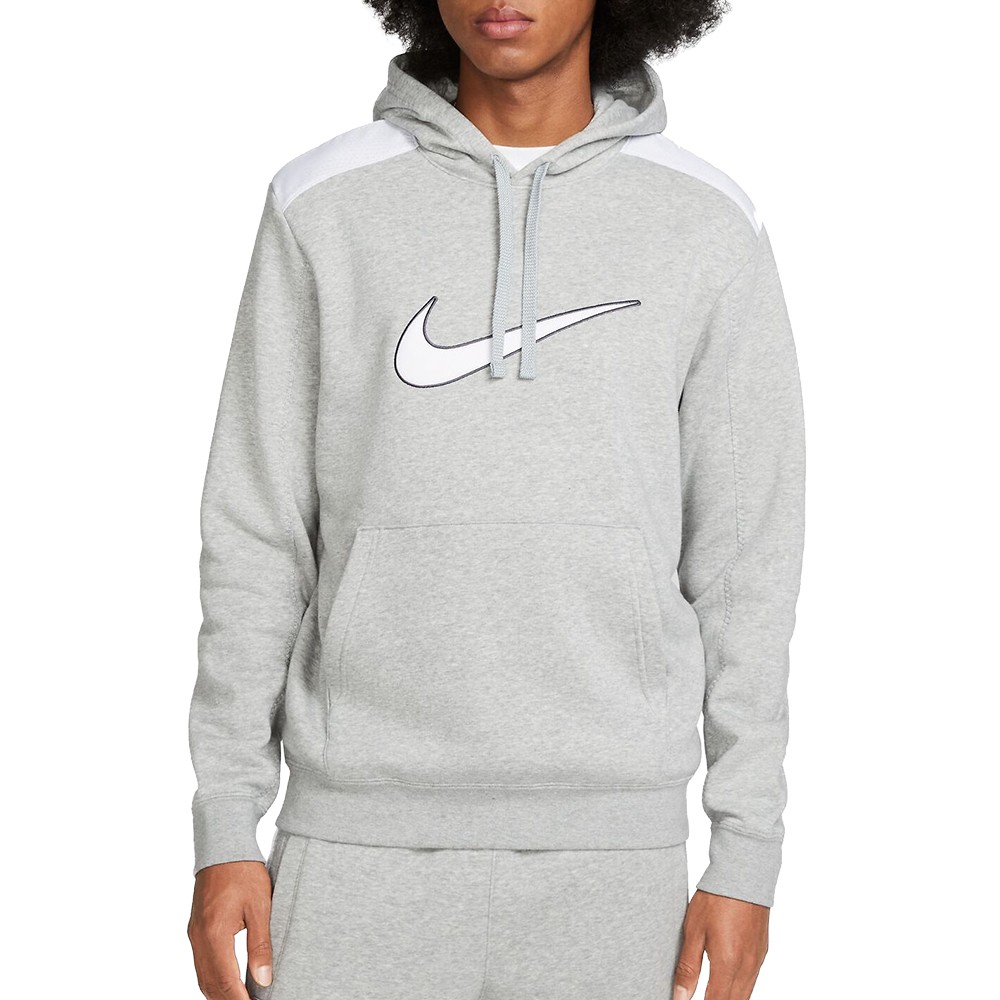 Толстовка мужская Nike M NSW SP FLC HOODIE BB серая FN0247-063 изображение 1