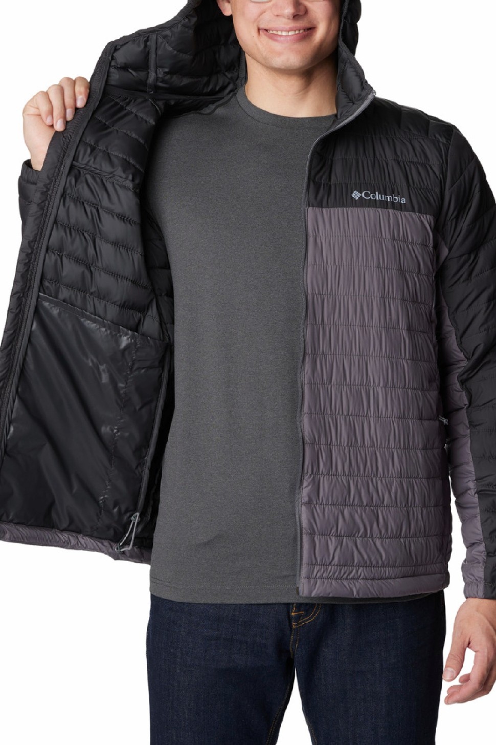 Куртка чоловіча Columbia Silver Falls™ Hooded Jacket сіра 2034501-023 — фото 4