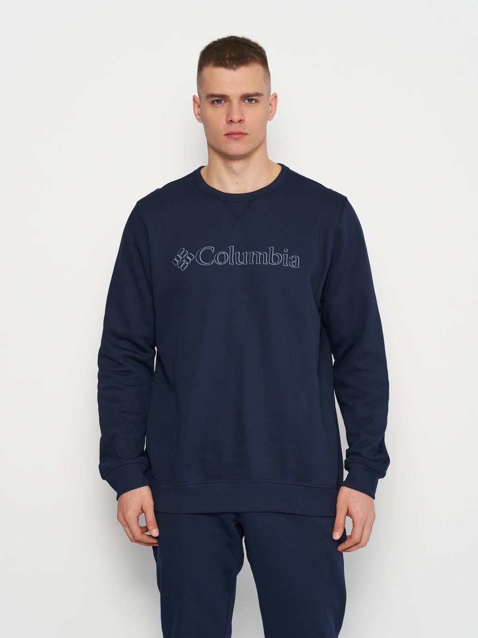 Джемпер чоловічий Columbia Logo Fleece Crew синій 1884931-469 — фото 2