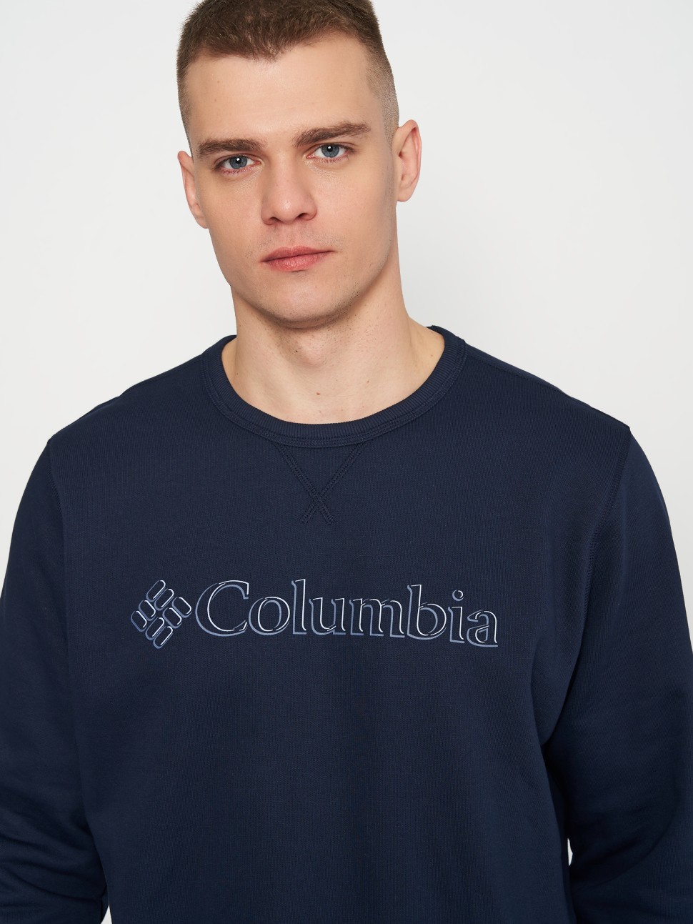 Джемпер чоловічий Columbia Logo Fleece Crew синій 1884931-469 — фото 5