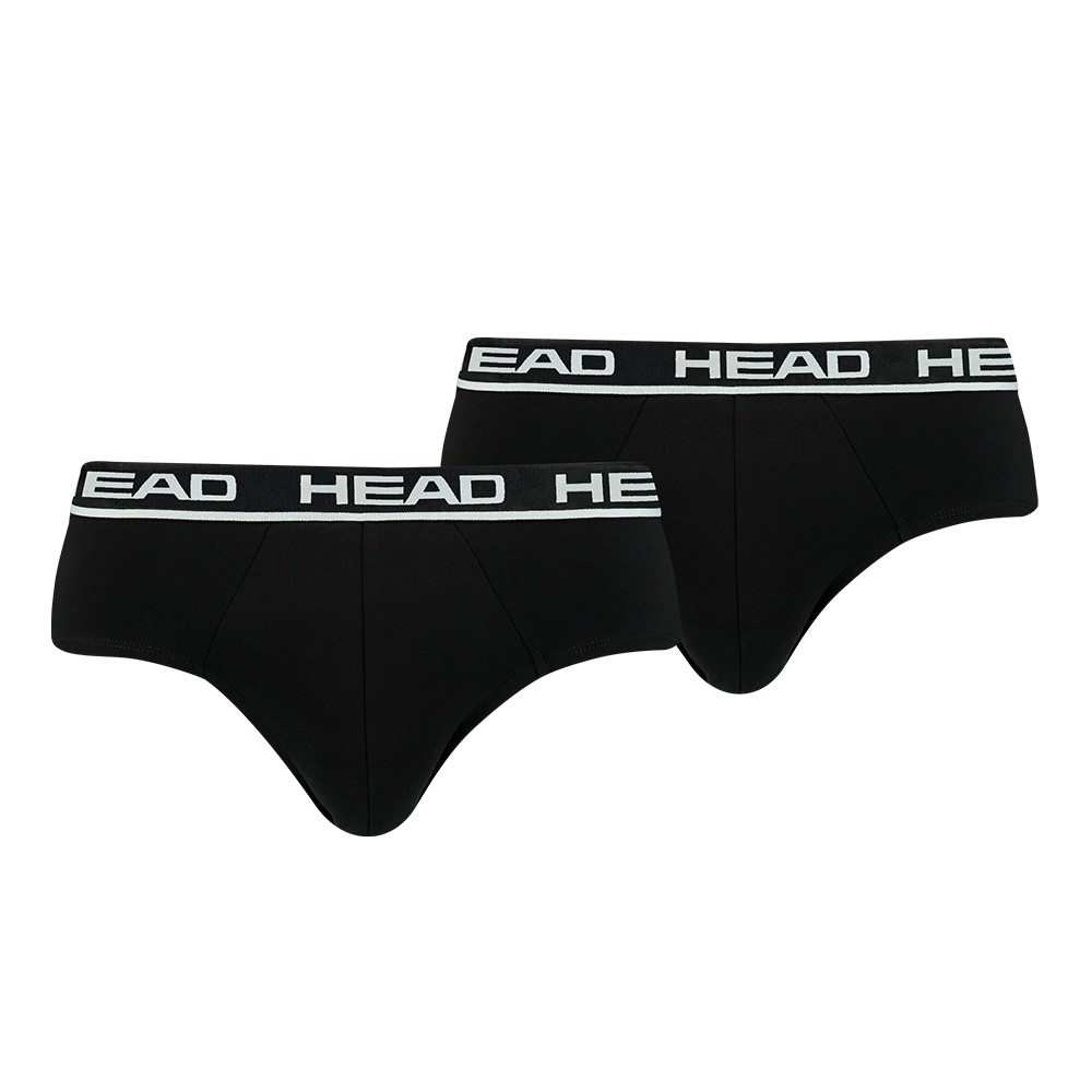 Брифи мужские HEAD BOXER BRIEF 2P черные 100001753002
