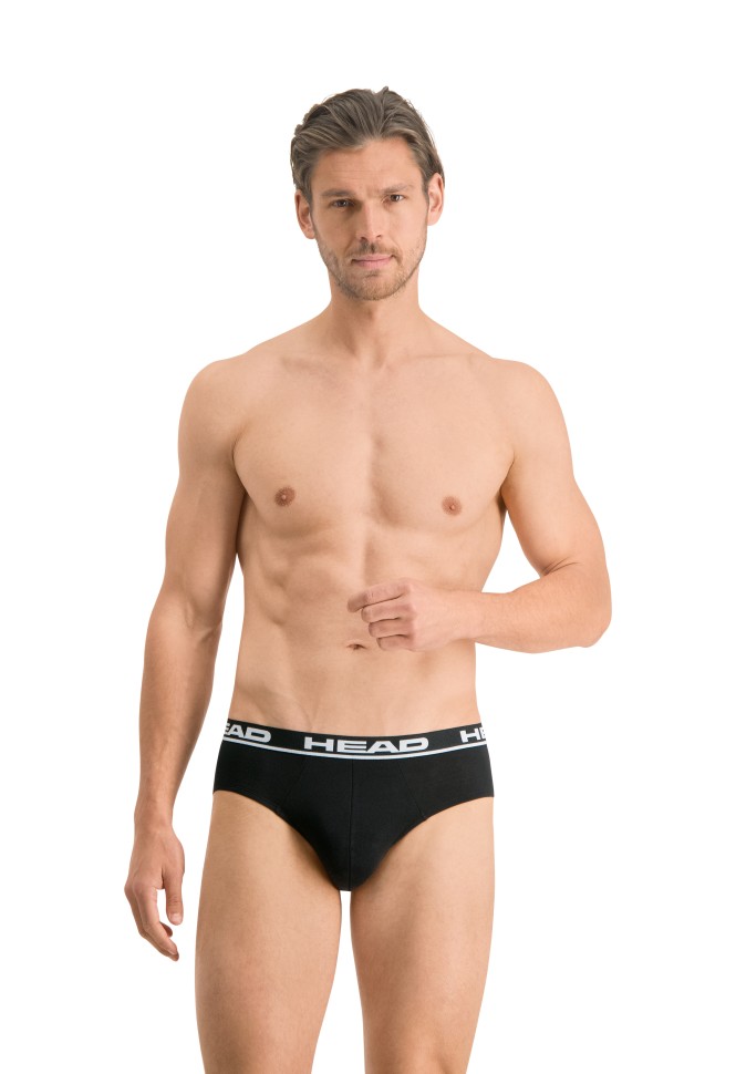 Труси чоловічі HEAD BOXER BRIEF 2P чорні 100001753002 изображение 2