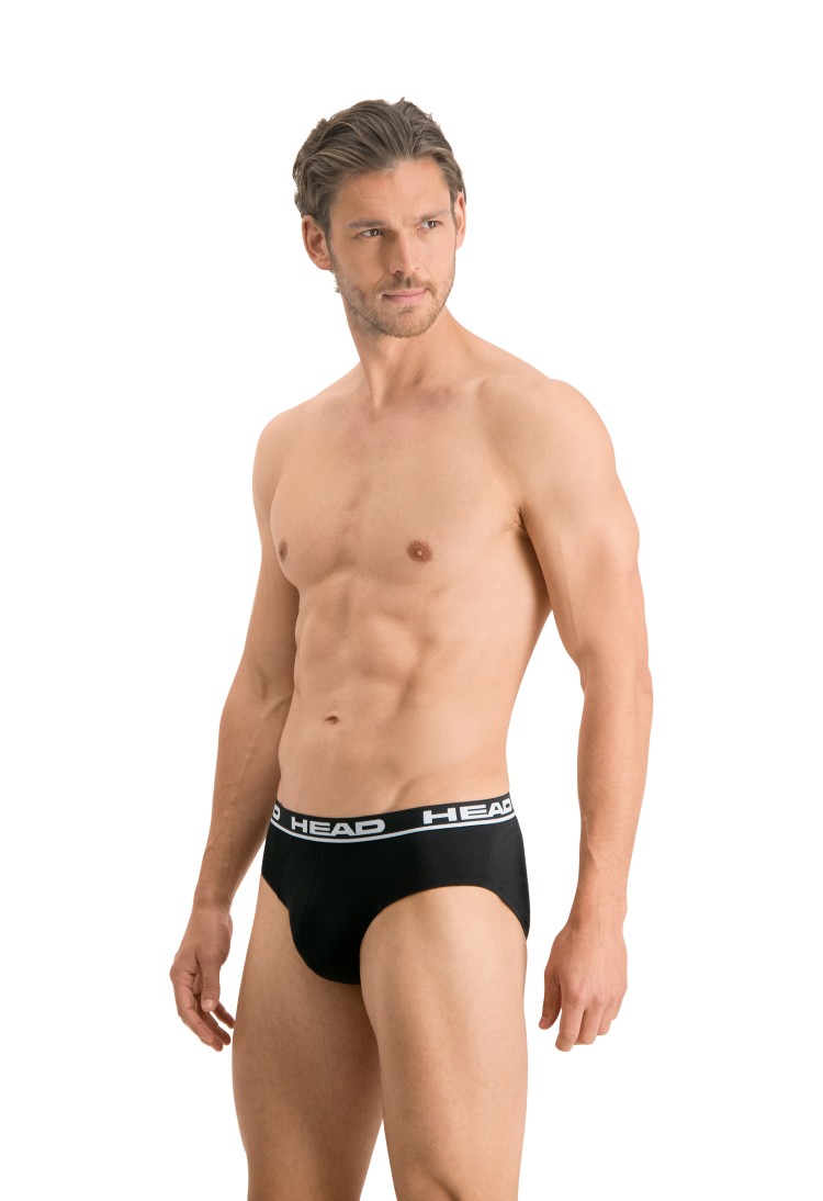 Труси чоловічі HEAD BOXER BRIEF 2P чорні 100001753002 изображение 3